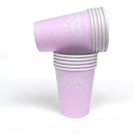 Lavender Lovely Lace  - paper cups